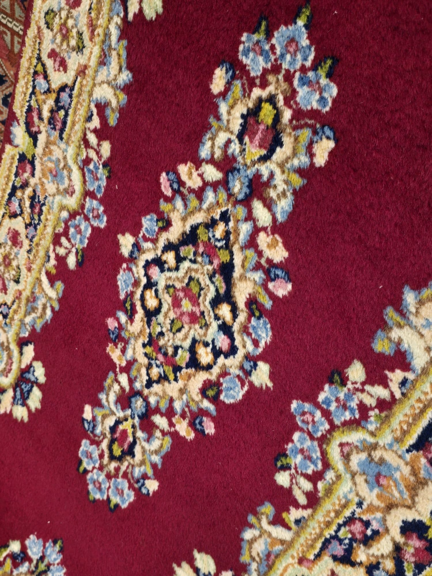 Chodnik Kerman 235x72 cm, czerwony, wełna, Iran, XIX w. - 396191