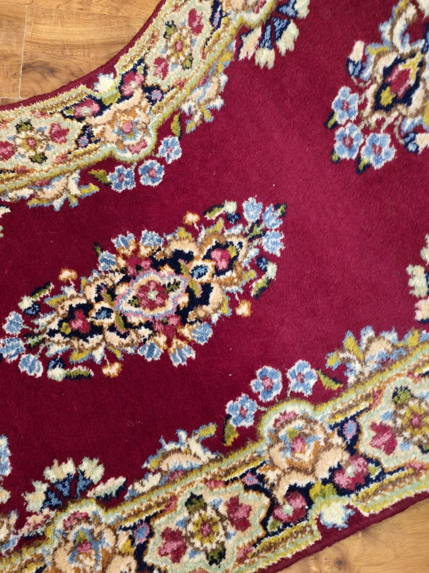 Chodnik Kerman 235x72 cm, czerwony, wełna, Iran, XIX w. - 396194