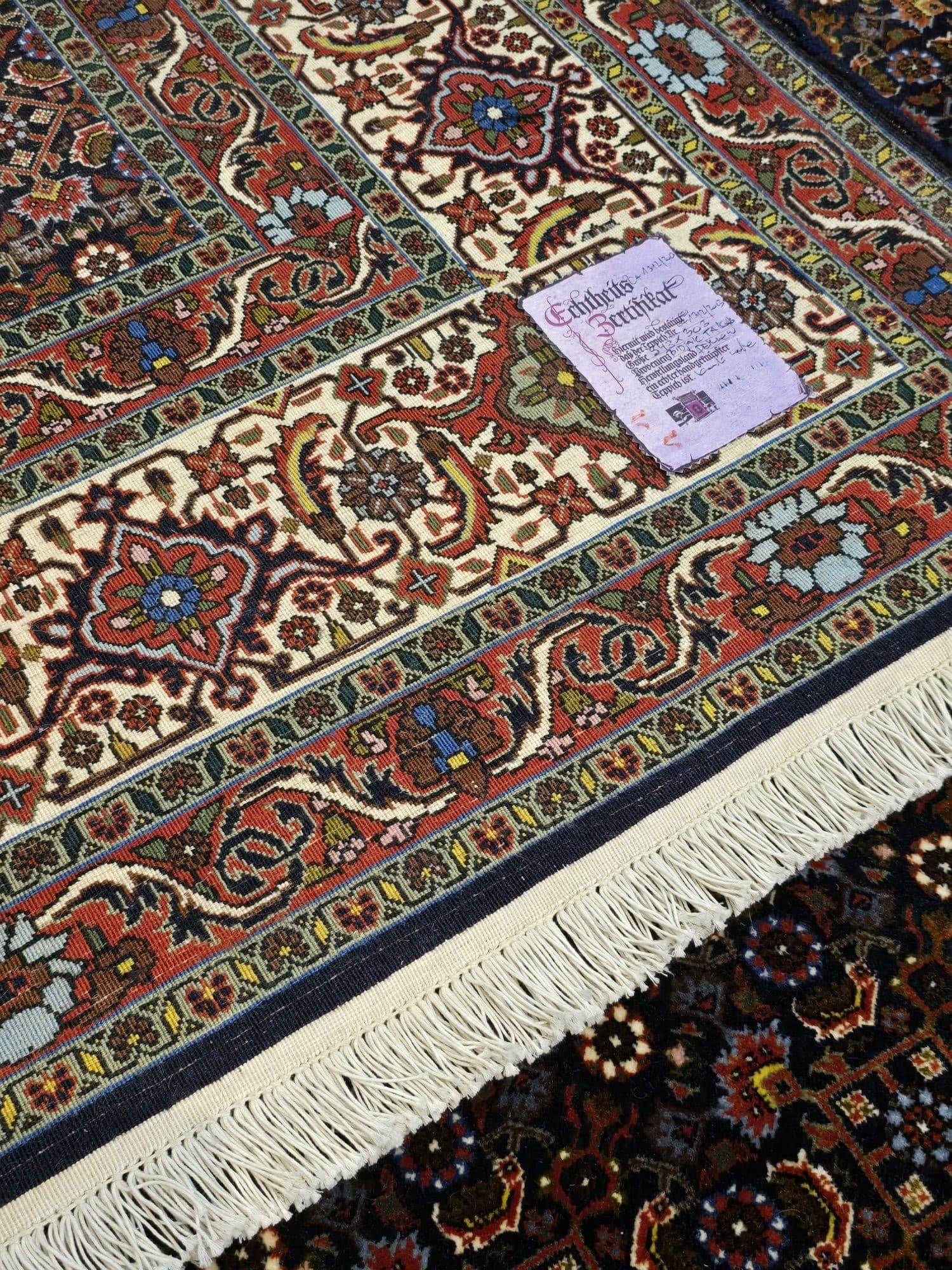 Dywan Bidjar Takab 300x350 cm, niebieski czerwony, wełna, Iran - 396236