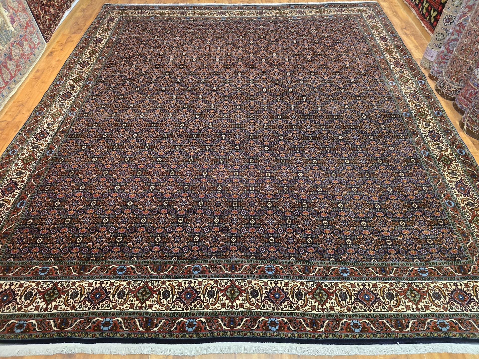Dywan Bidjar Takab 300x350 cm, niebieski czerwony, wełna, Iran - 396241