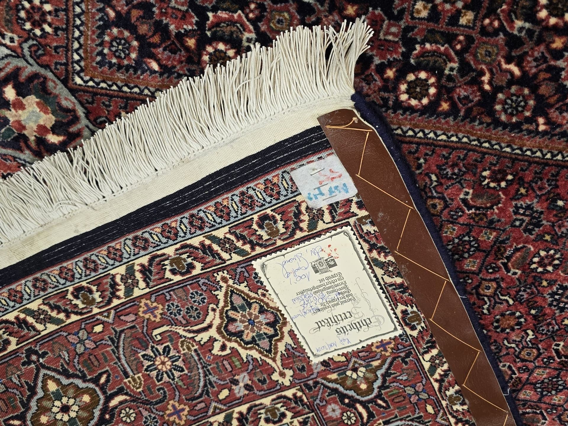 Dywan Bidjar Takab 205x310 cm, czerwony niebieski biały złoty, wełna, Iran, początek XX w. - 396265