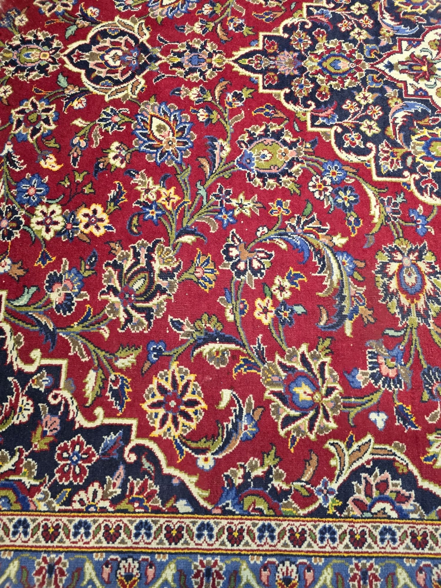 Dywan Keshan 250x360 cm, czerwony, wełna, Iran, początek XX w. - 396404