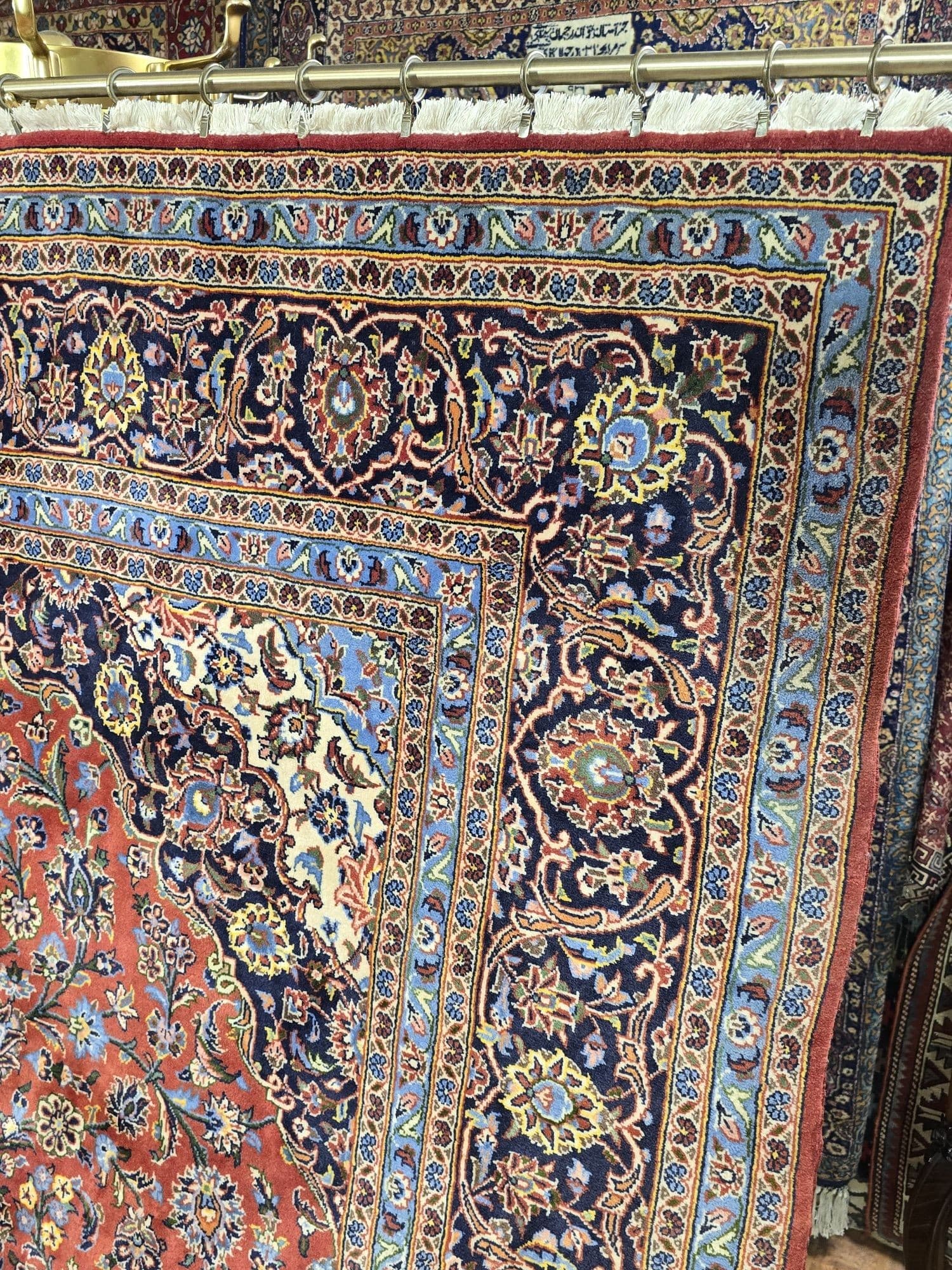 Dywan Keshan, 305x205 cm, czerwony, wełna, Iran, początek XX w. - 396514