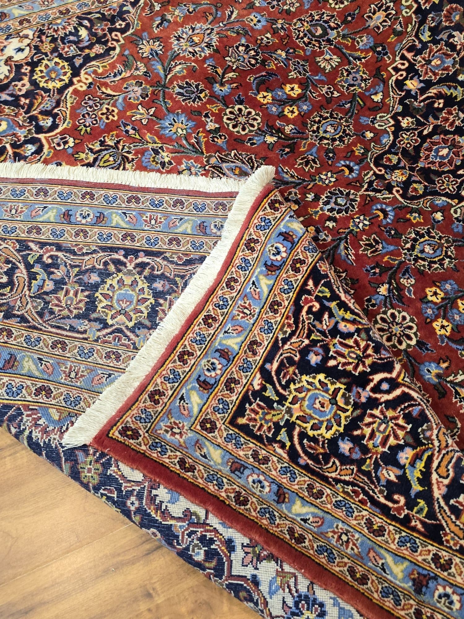 Dywan Keshan, 305x205 cm, czerwony, wełna, Iran, początek XX w. - 396518