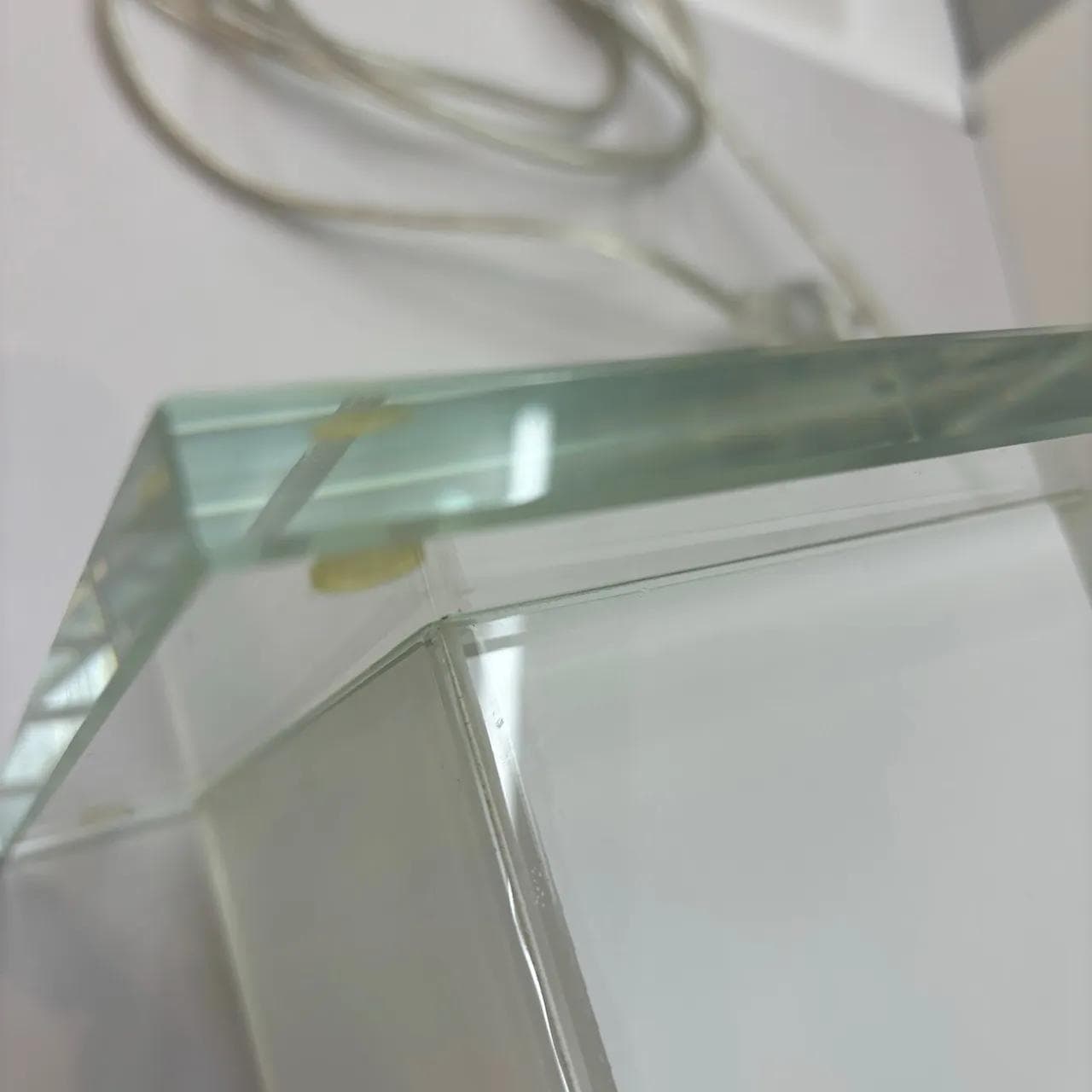 Lampa stołowa, szkło białe, Wofi Leuchten, Niemcy, lata 90. - 29088