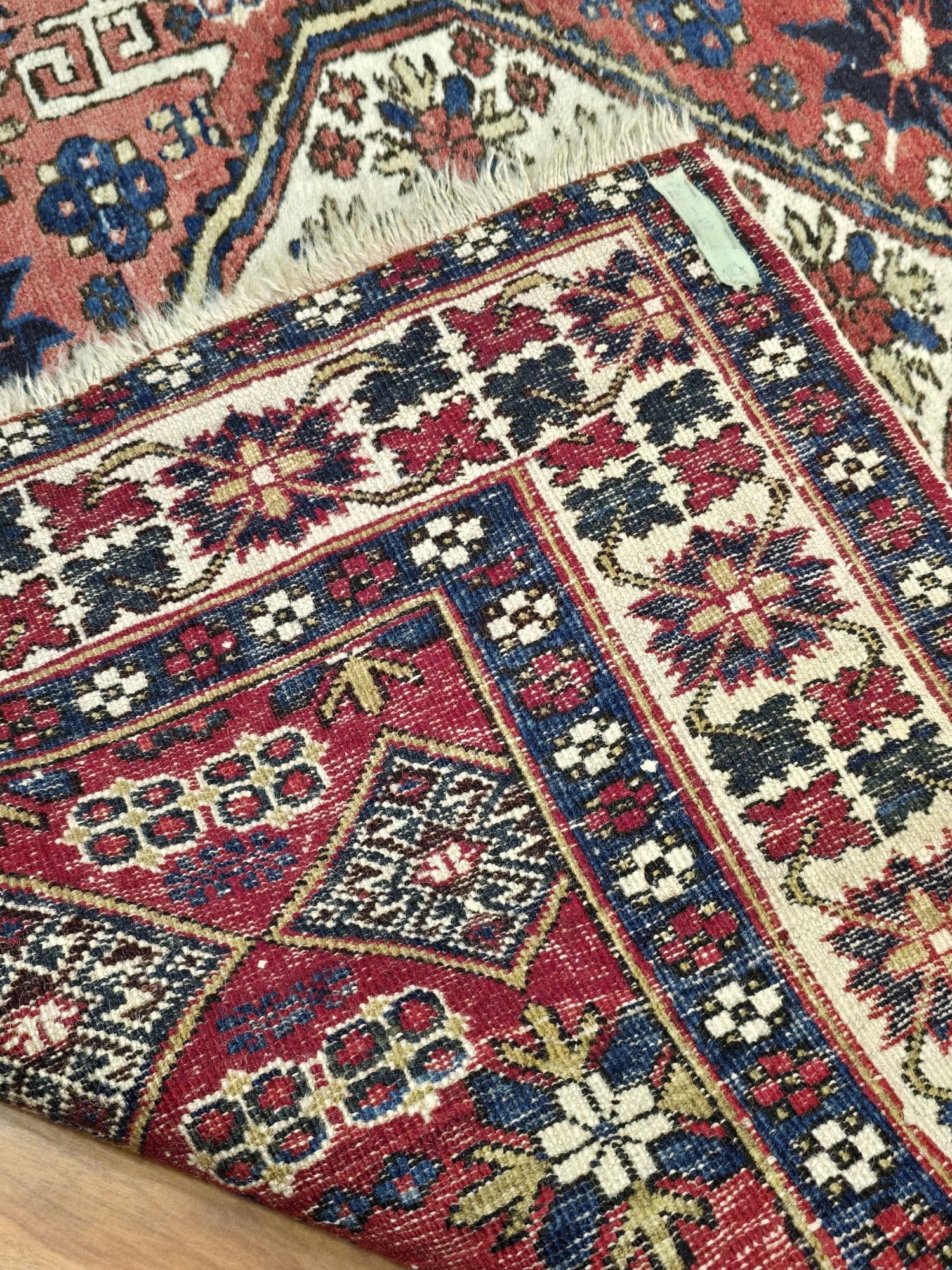Dywan Afshar 115x153 cm, czerwony, wełna, Iran, lata 60. - 396585