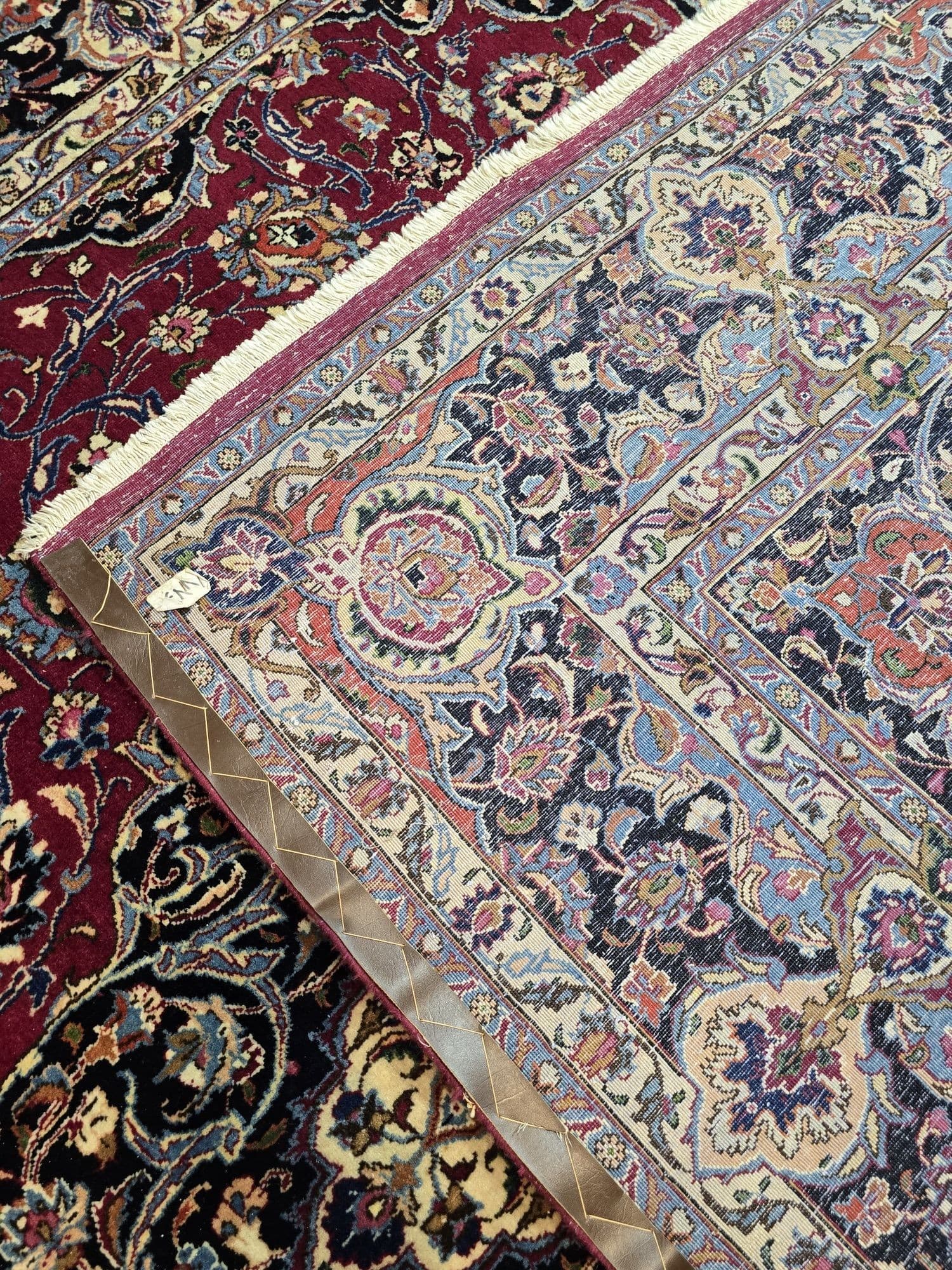 Dywan Meshed, czerwony niebieski, wełna, Iran, 245x340cm - 396675