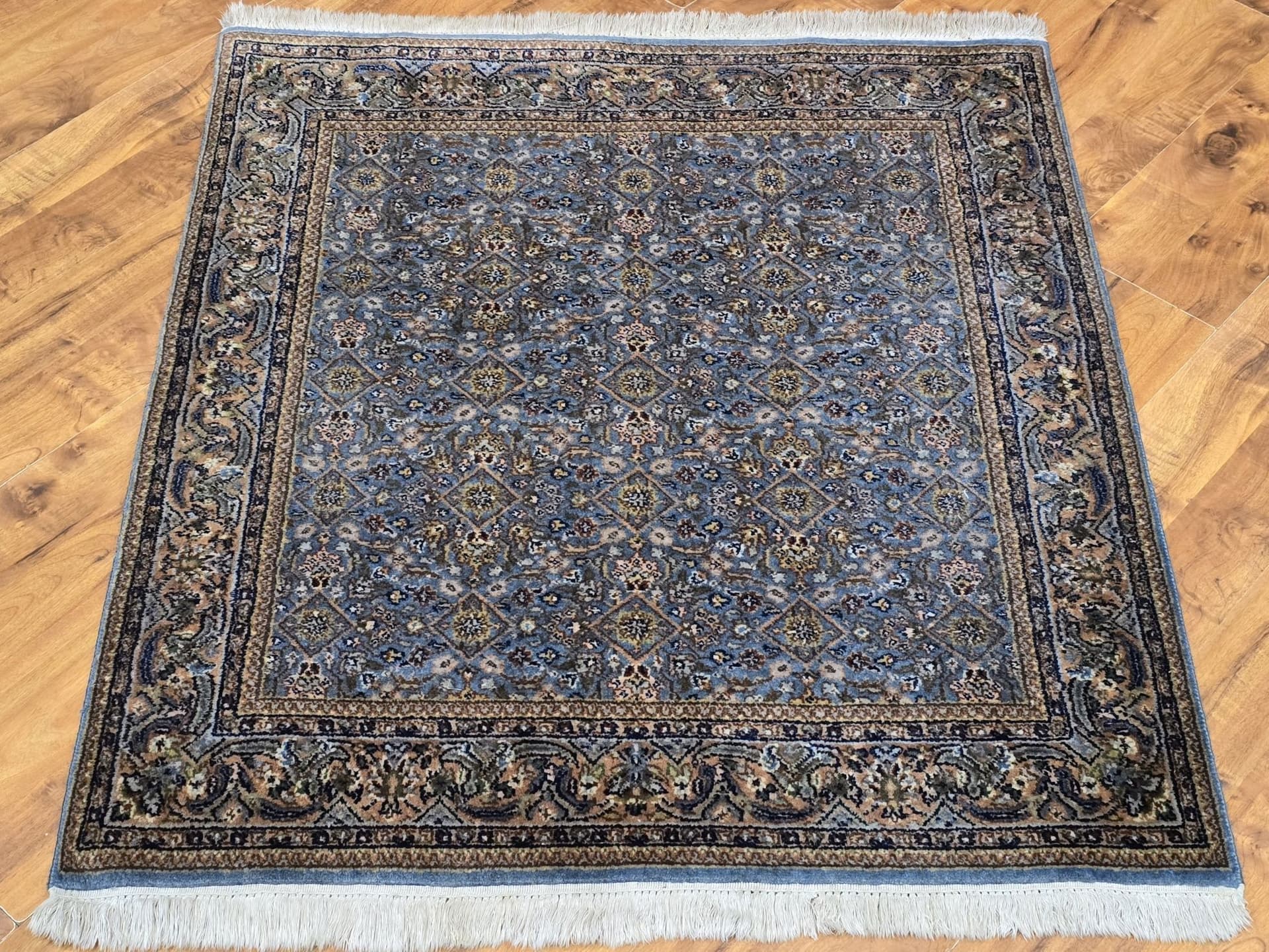 Rug Indo Herati, 100x112 cm, blue, wool, India - 396698