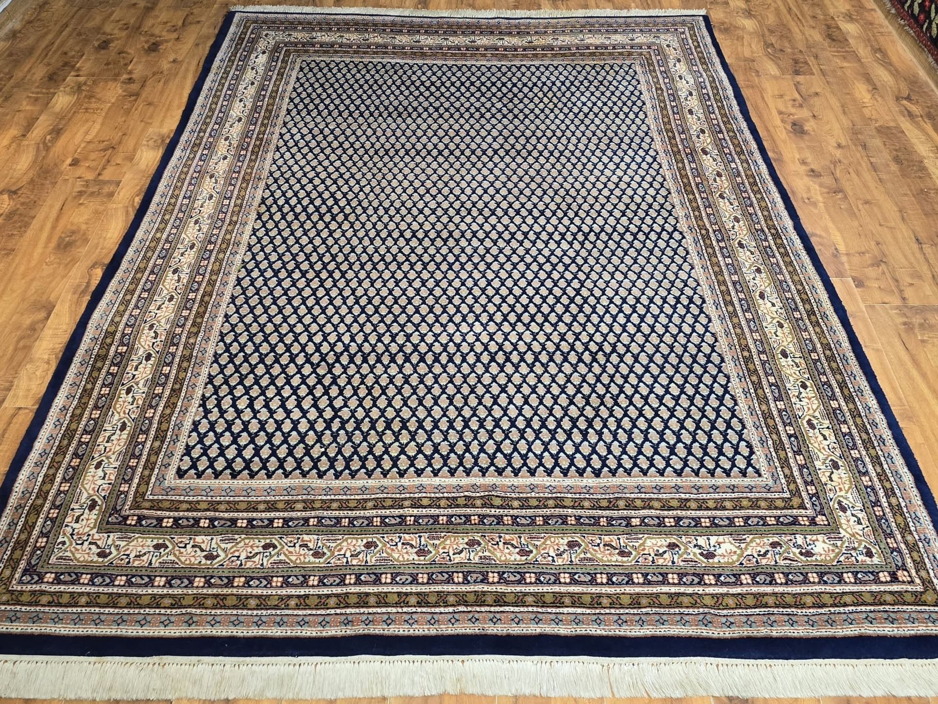 Rug Indo Mir, 200x300 cm, blue beige green orange, wool, India - 396755