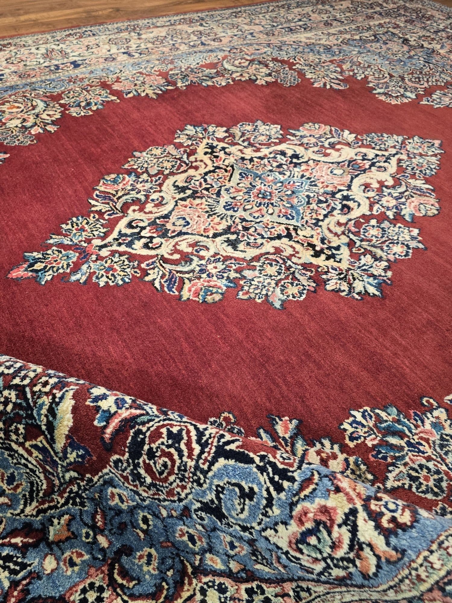 Dywan Sarough Mahal 245x310 cm, czerwony, wełna, Iran, początek XX w. - 396763