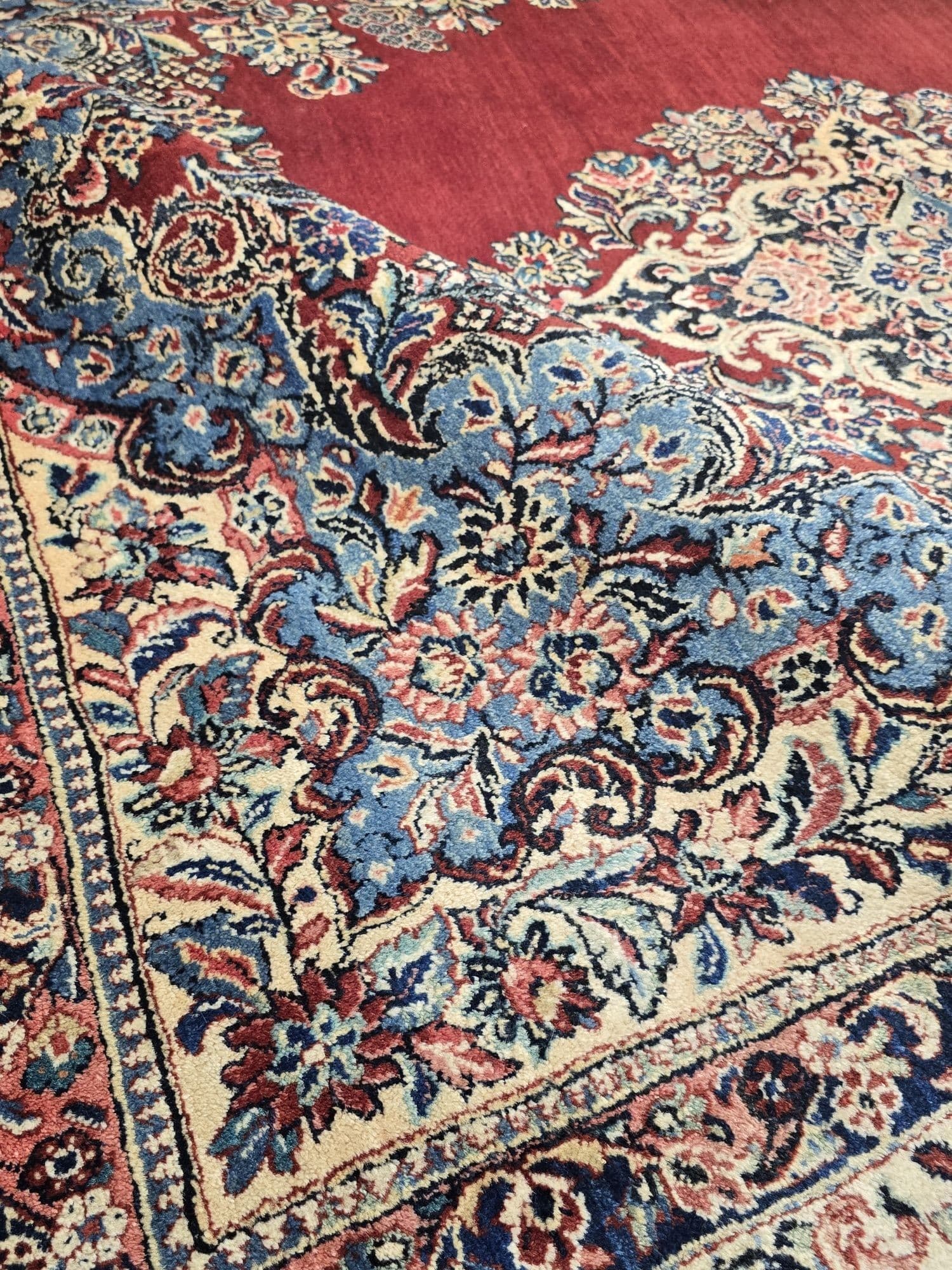 Dywan Sarough Mahal 245x310 cm, czerwony, wełna, Iran, początek XX w. - 396760