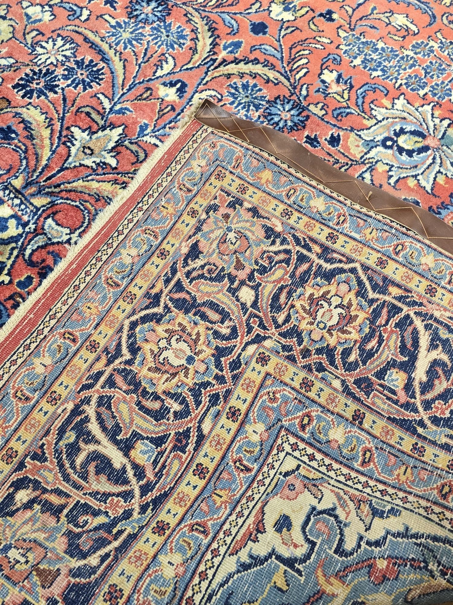 Dywan Sarough Mahal, 240x350 cm, czerwony niebieski, wełna, Iran, początek XX w. - 396960