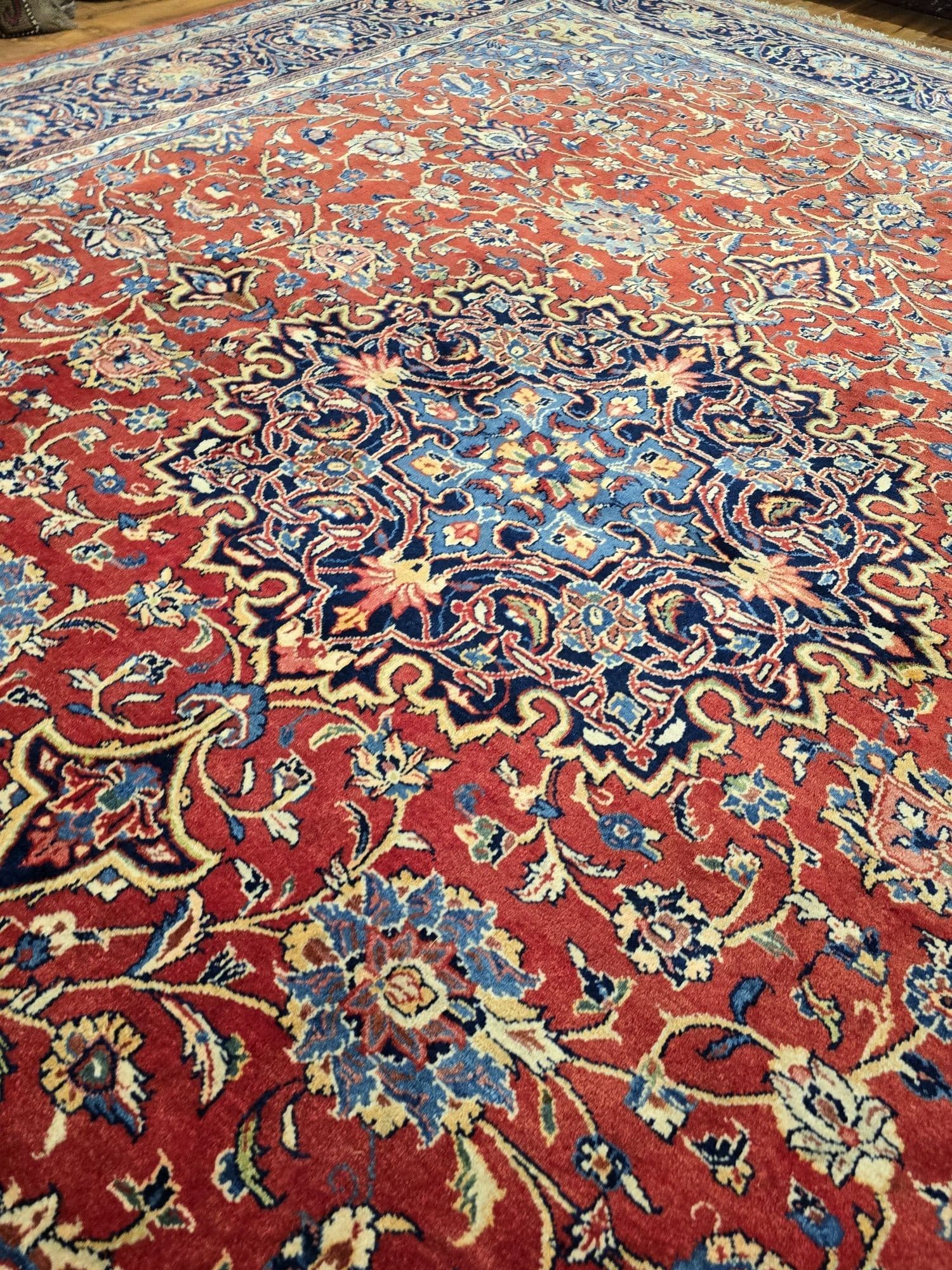 Dywan Sarough Mahal, 255x310 cm, czerwony, wełna, Iran, początek XX w. - 396997