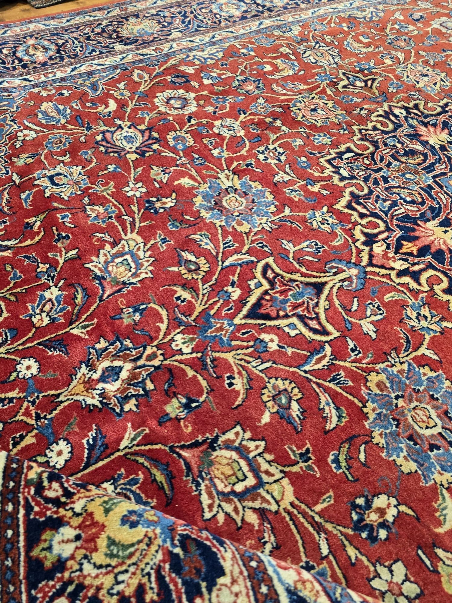 Dywan Sarough Mahal, 255x310 cm, czerwony, wełna, Iran, początek XX w. - 396998