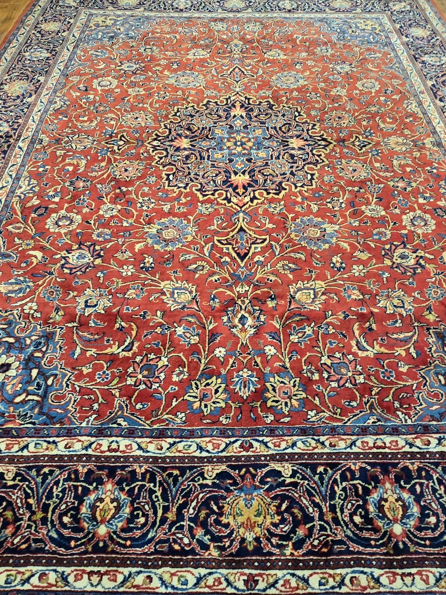 Dywan Sarough Mahal, 255x310 cm, czerwony, wełna, Iran, początek XX w. - 396992