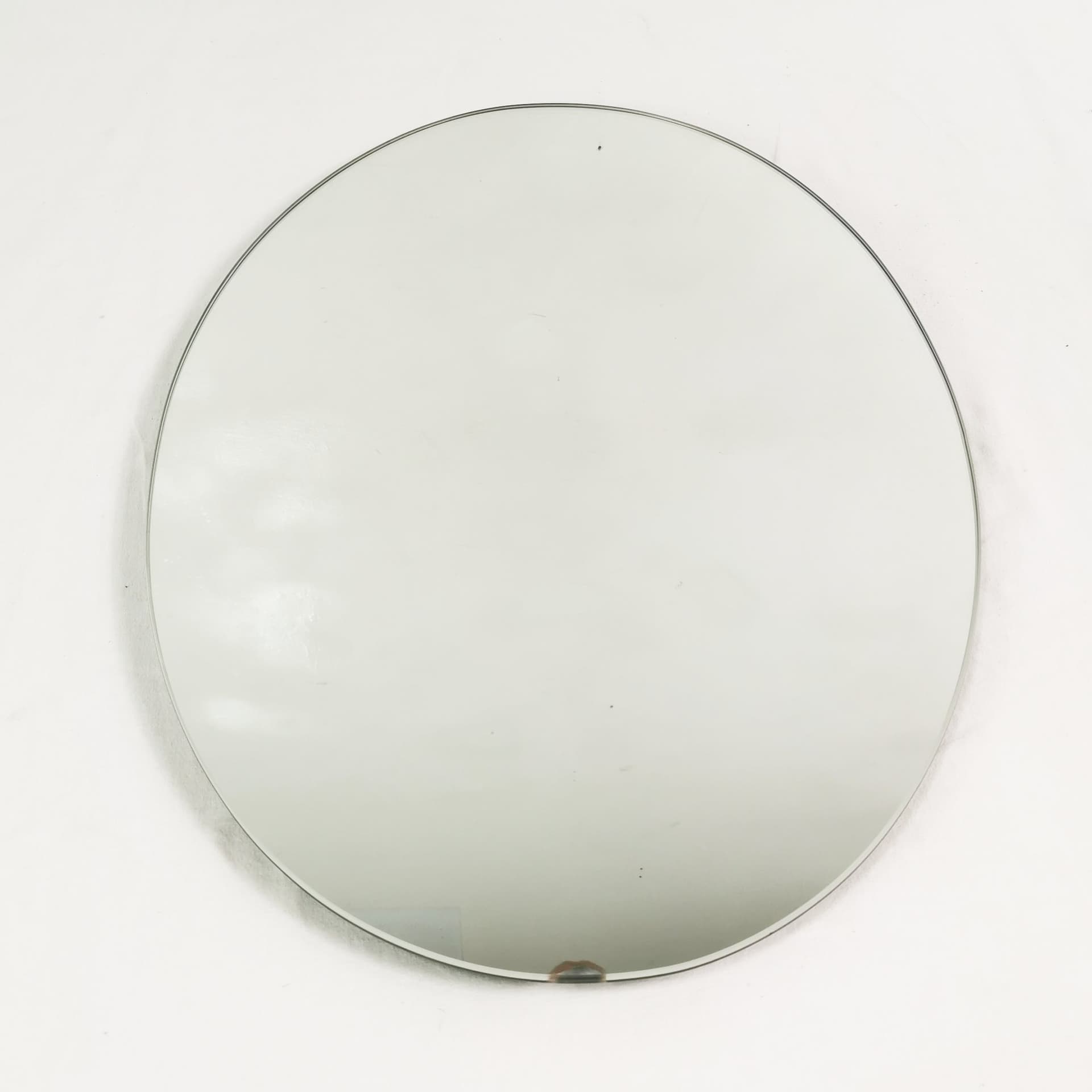 Wall mirror, beige brown ceramic, Pan Keramik, Germany, 1970s - 397207