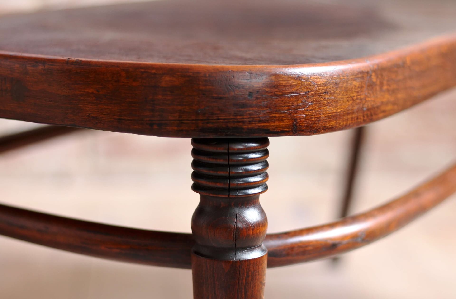 Ławka, J. & J. Kohn, drewno brązowy, Austria - 397242