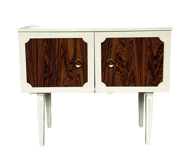 Szafka Danish Modern, palisander brązowy, lata 60. - WYMIARY
