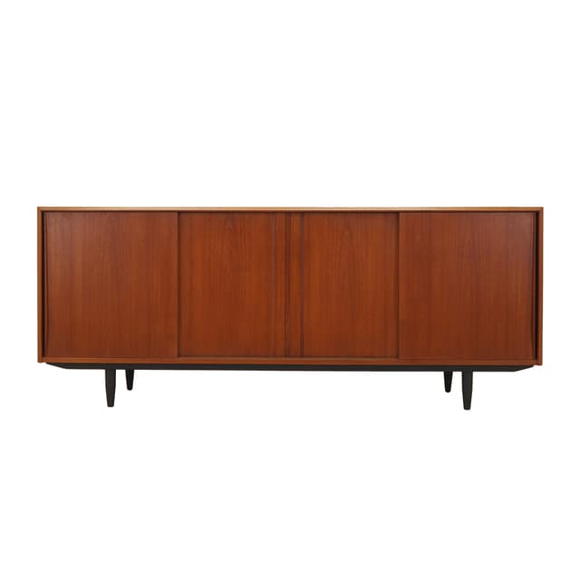 Sideboard, teak brązowy, Dania, lata 60. - WYMIARY