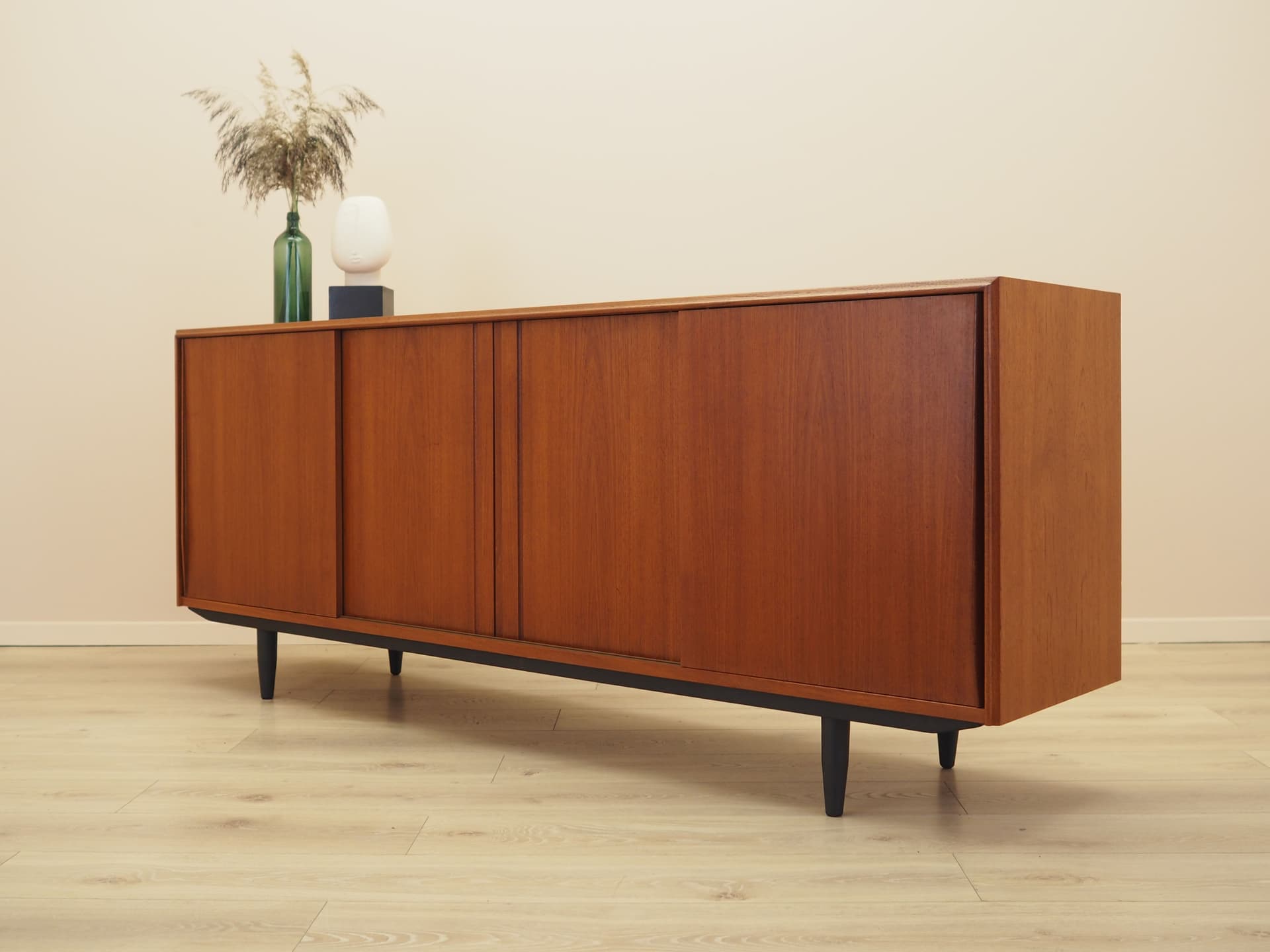 Sideboard, teak brązowy, Dania, lata 60. - 397444