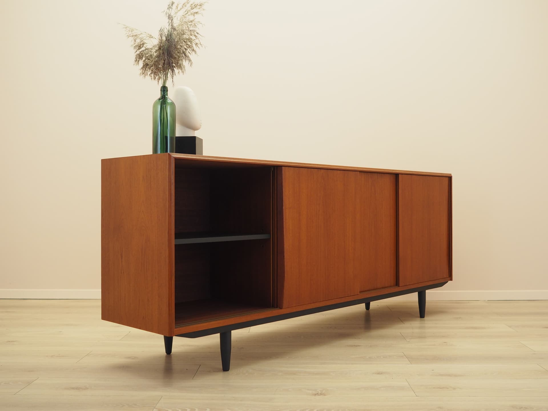 Sideboard, teak brązowy, Dania, lata 60. - 397446