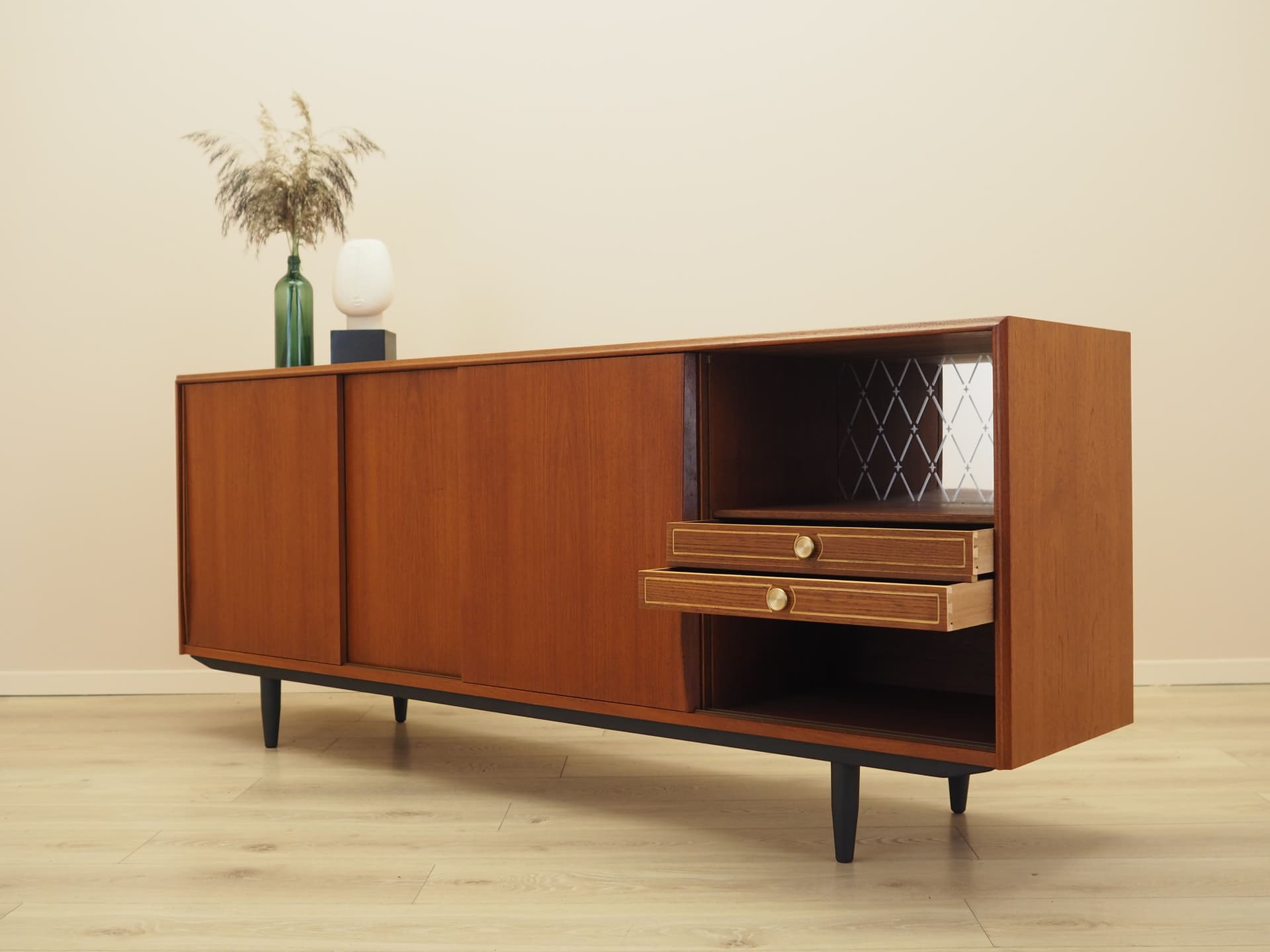 Sideboard, teak brązowy, Dania, lata 60. - 397447