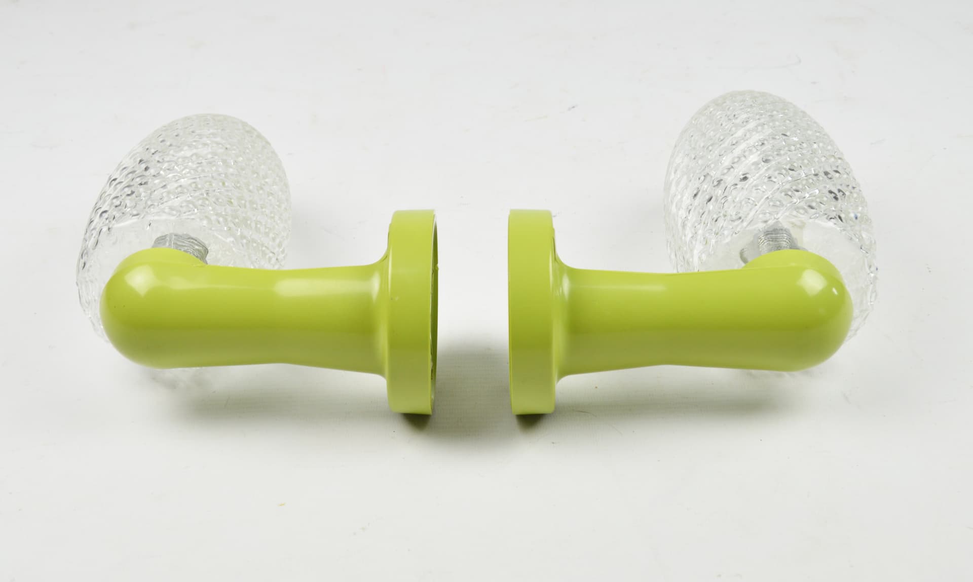 Pair of wall sconces Space Age, green acrylic, glass, Germany, 1980s. - 397522