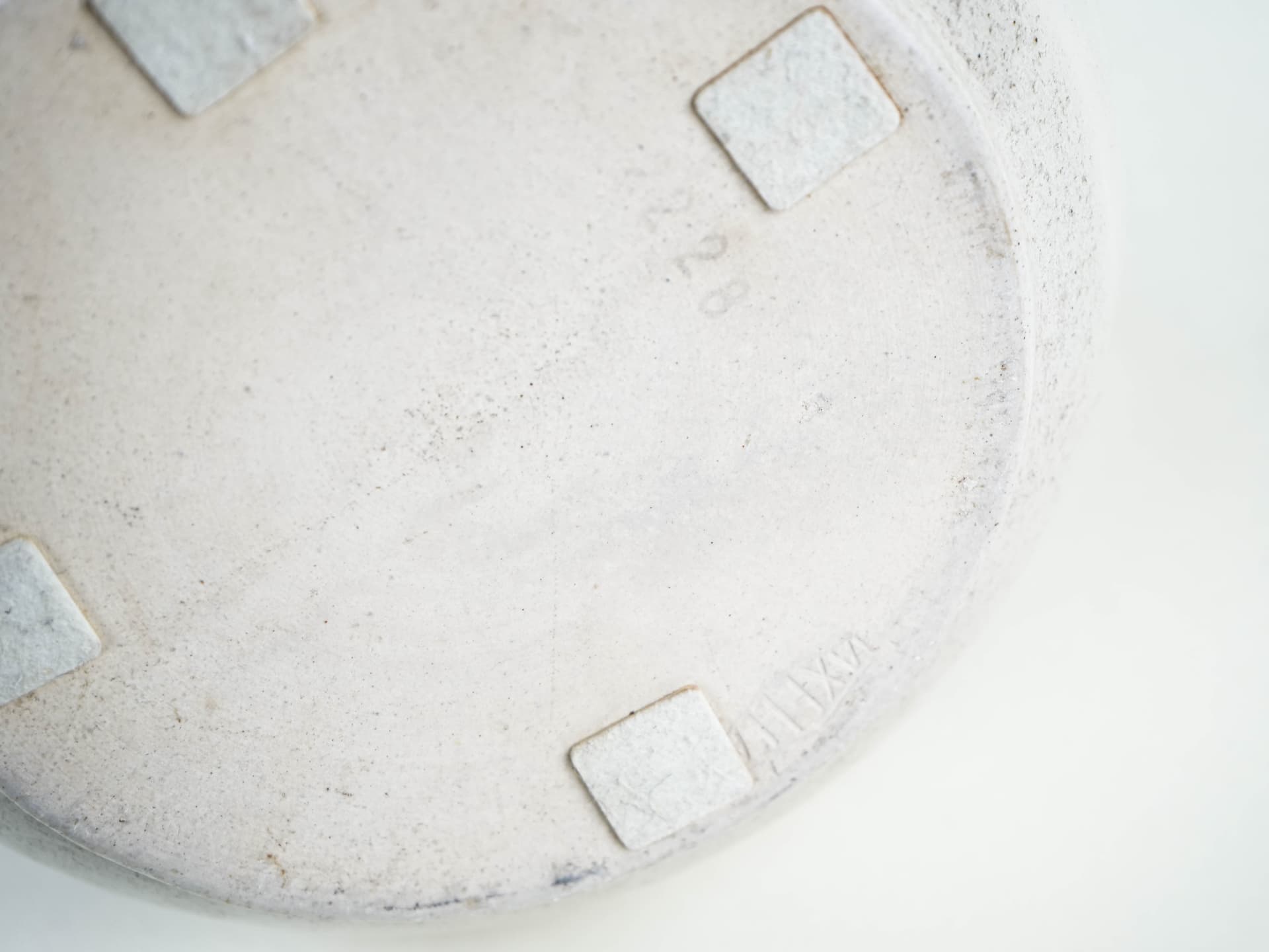 Vase, ceramic white beige brown green yellow, Germany, 1970s. - 397657