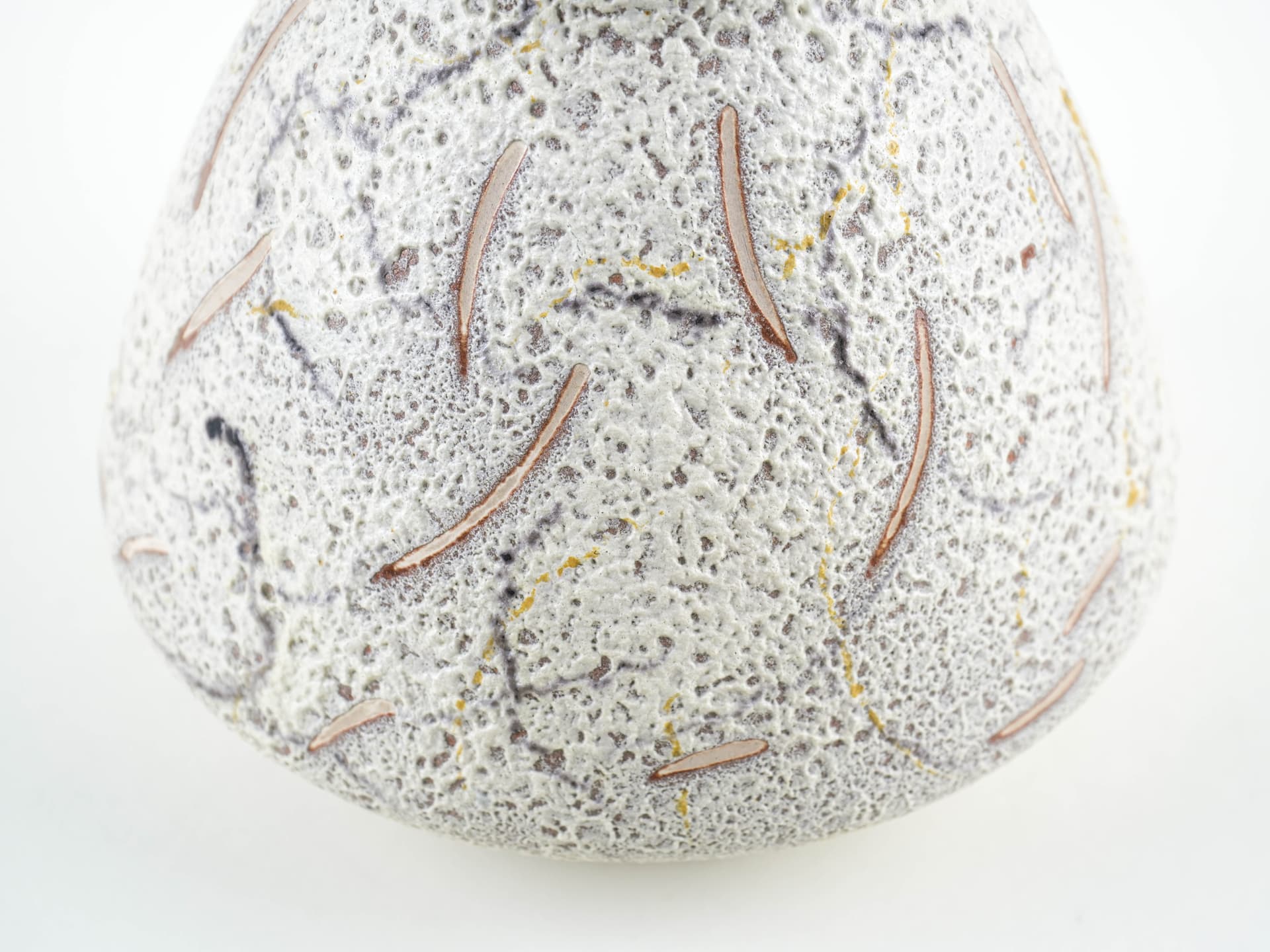 Vase studio pottery, grey ceramic, Denmark, 1970s. - 397673