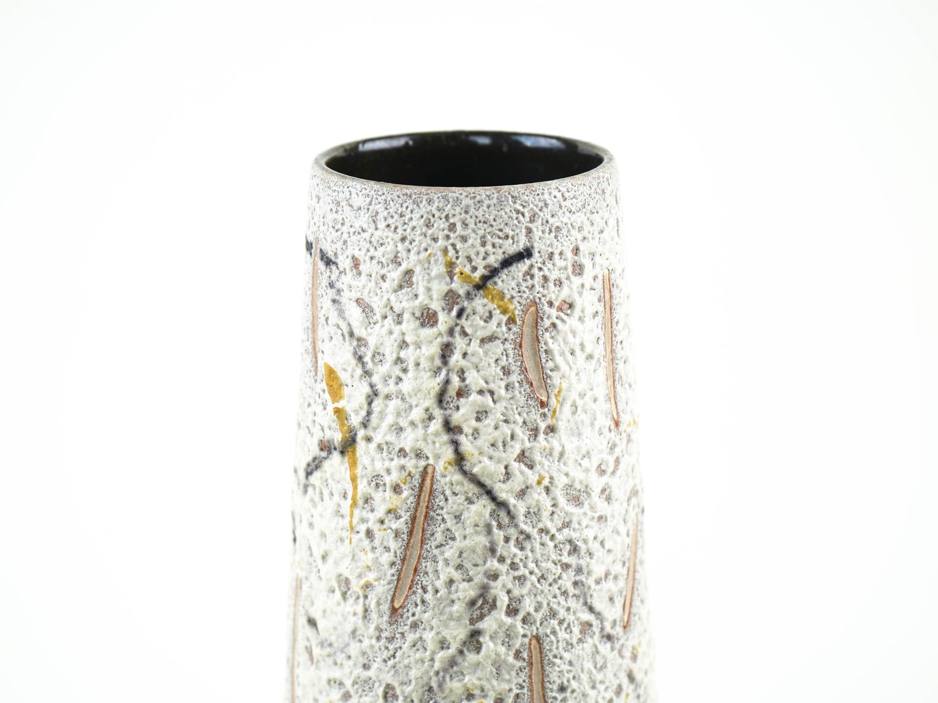 Vase studio pottery, grey ceramic, Denmark, 1970s. - 397667
