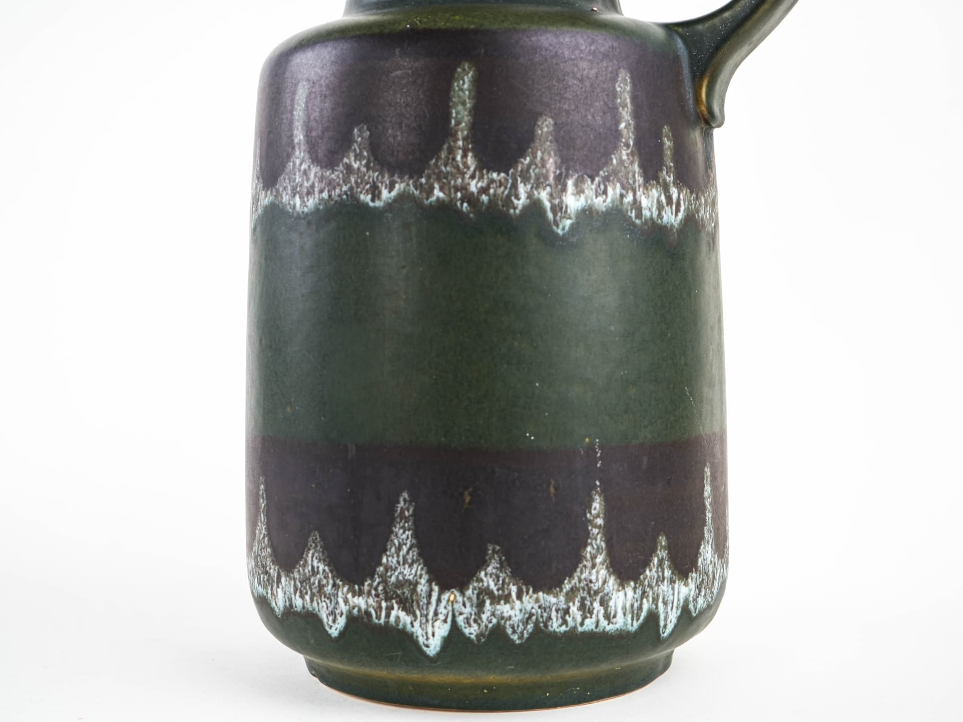Vase Fat Lava, green, ceramic, Germany, 1970s. - 397787