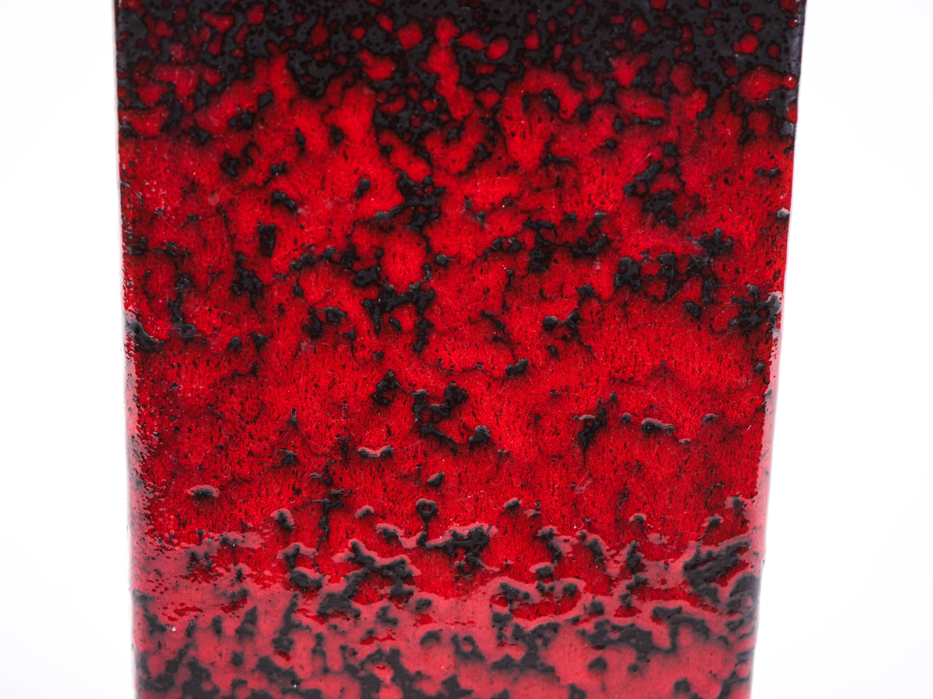 Vase West Germany, red, ceramic, Germany, 1970s. - 397835