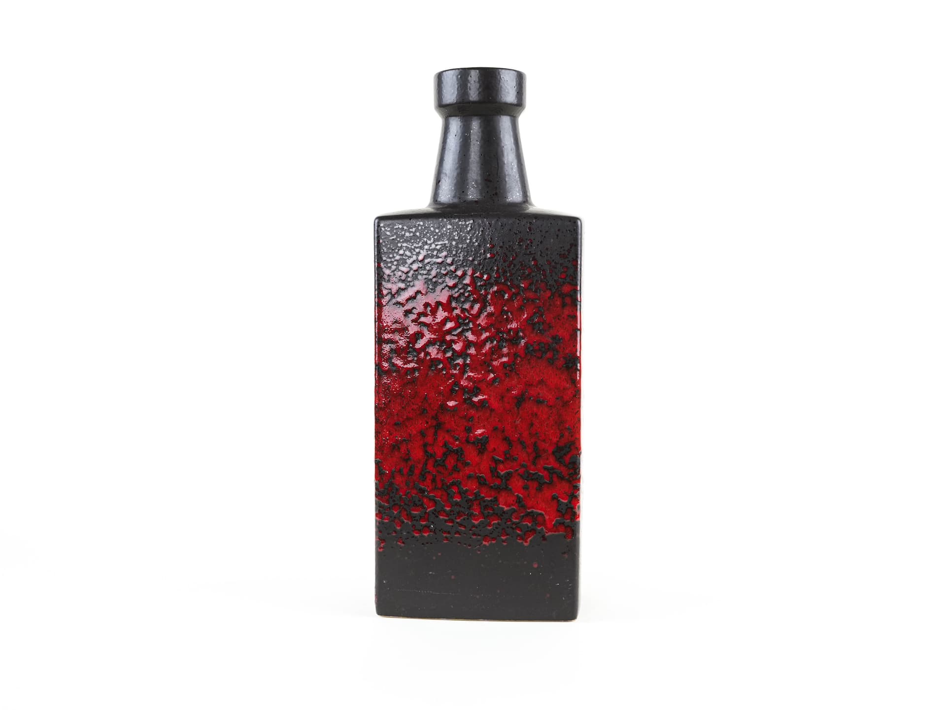 Vase West Germany, red, ceramic, Germany, 1970s. - 397828