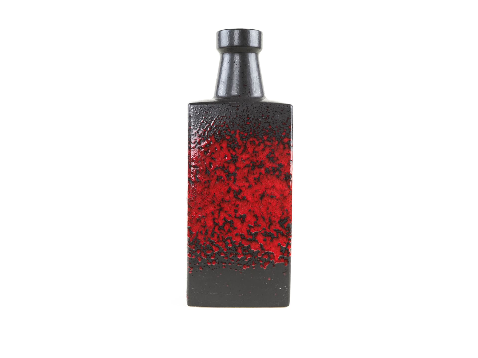 Vase West Germany, red, ceramic, Germany, 1970s. - 397827