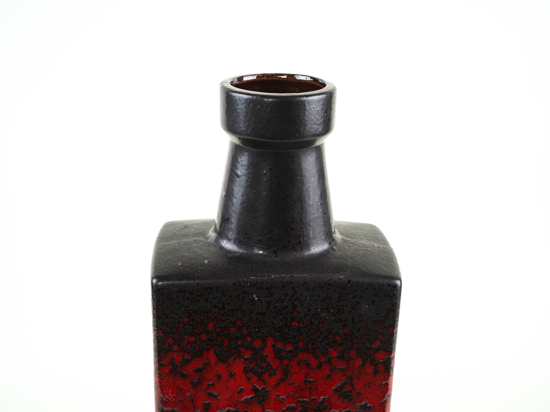 Vase West Germany, red, ceramic, Germany, 1970s. - 397830