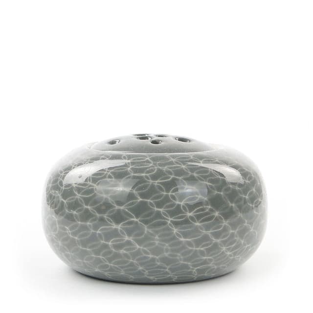 Ikebana vase, grey white, porcelain, Chodzież, Poland, 1960s. - DIMENSION