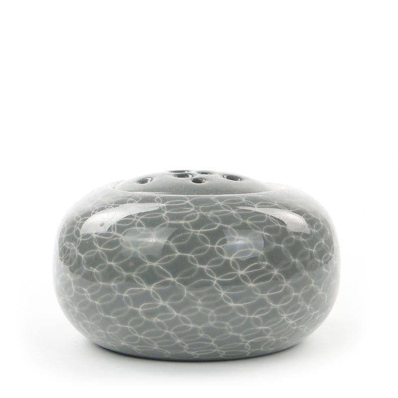 Wazon ikebana, szary biały, porcelit, Chodzież, Polska, lata 60.