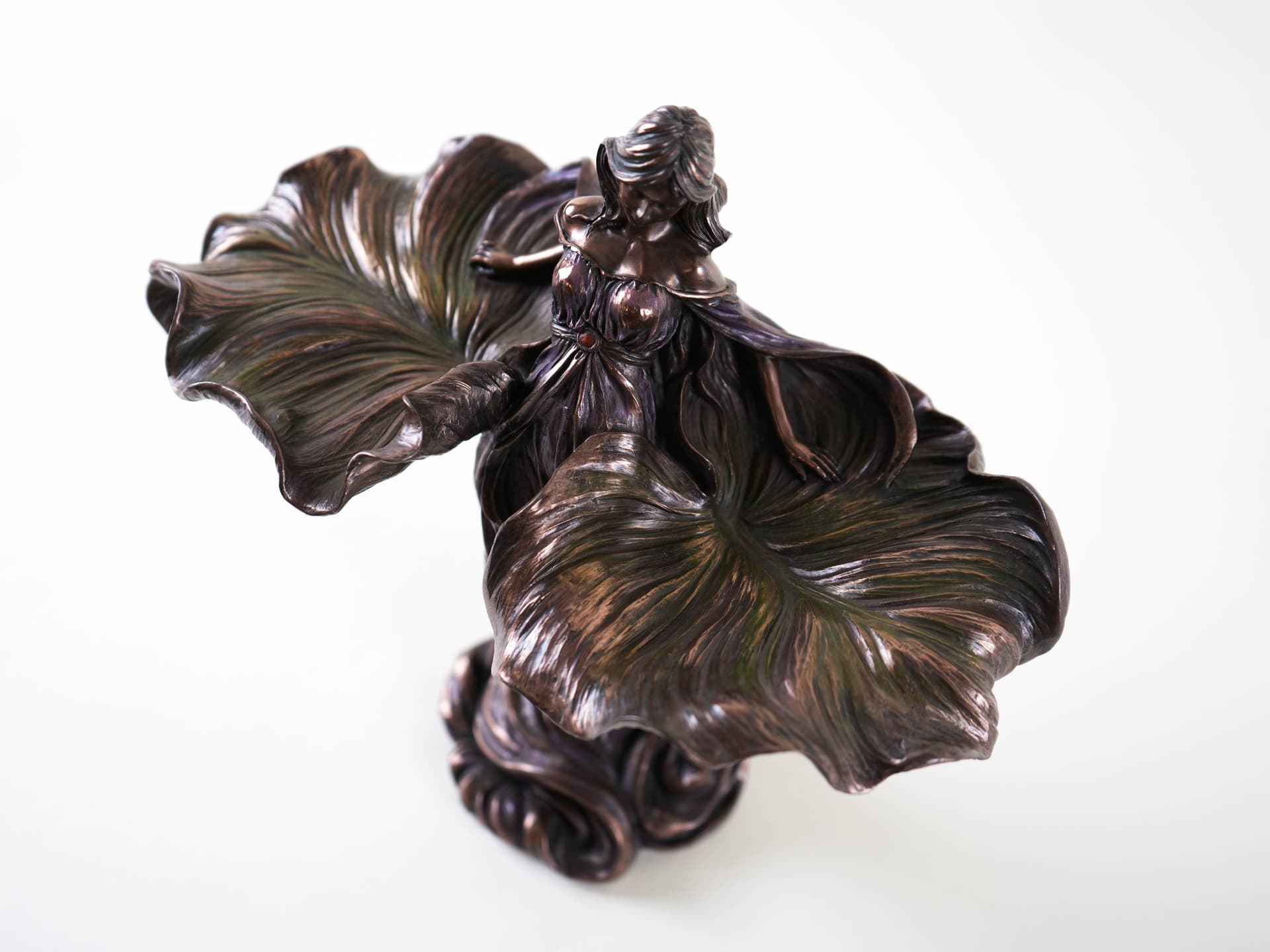 Figurka kobieca, Art Deco, mosiądz brązowy, XIX w. - 398031