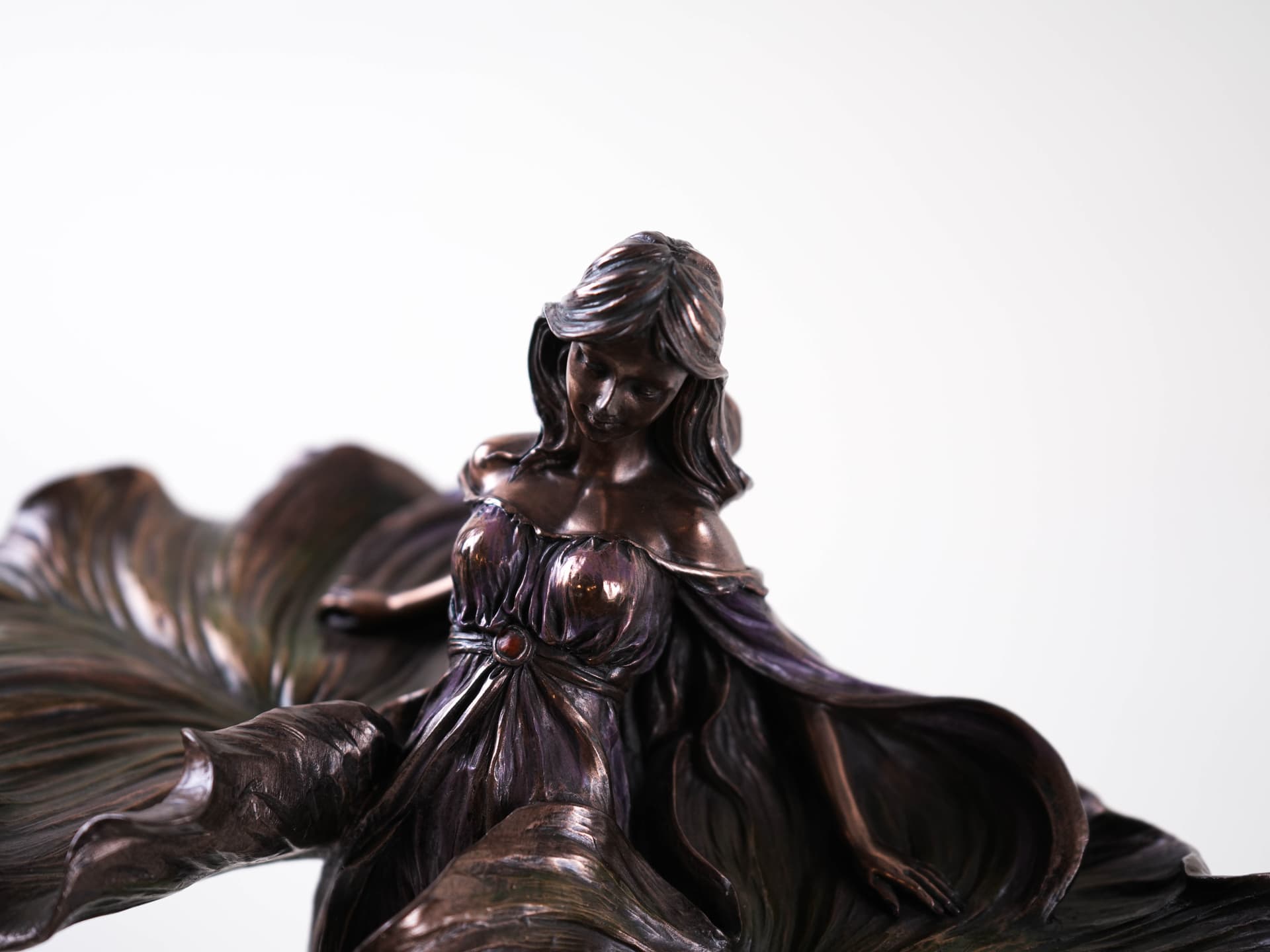 Figurka kobieca, Art Deco, mosiądz brązowy, XIX w. - 398030