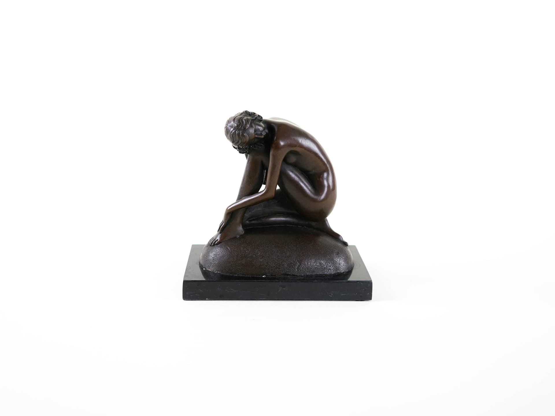 Sculpture Art Deco, brown, bronze black marble, 1930s - 398037