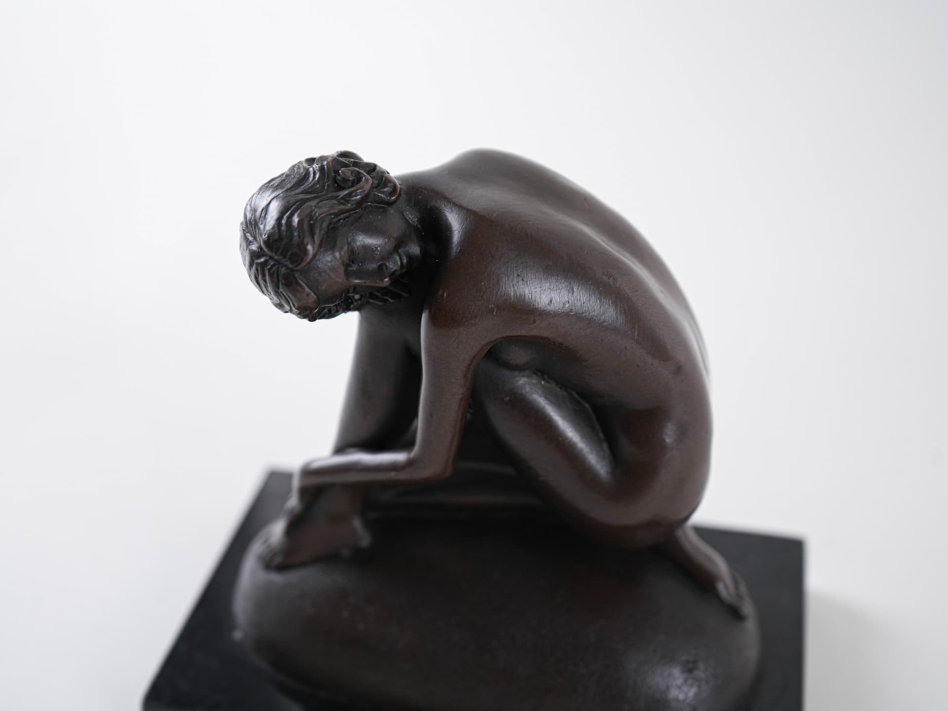 Sculpture Art Deco, brown, bronze black marble, 1930s - 398042