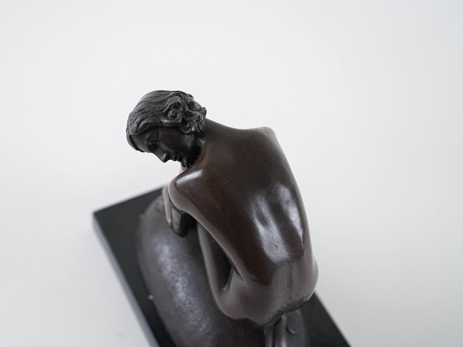 Sculpture Art Deco, brown, bronze black marble, 1930s - 398040