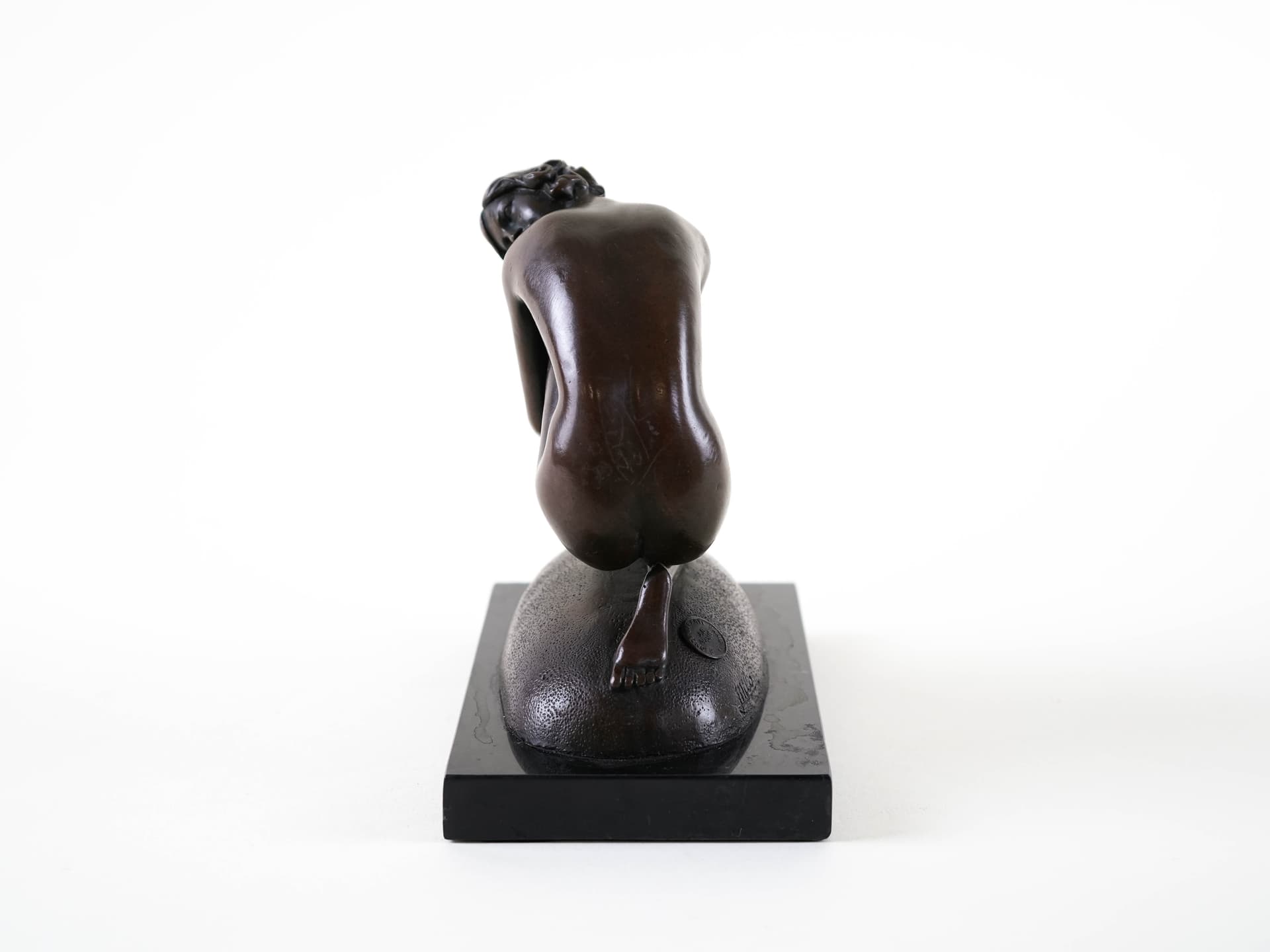 Sculpture Art Deco, brown, bronze black marble, 1930s - 398035