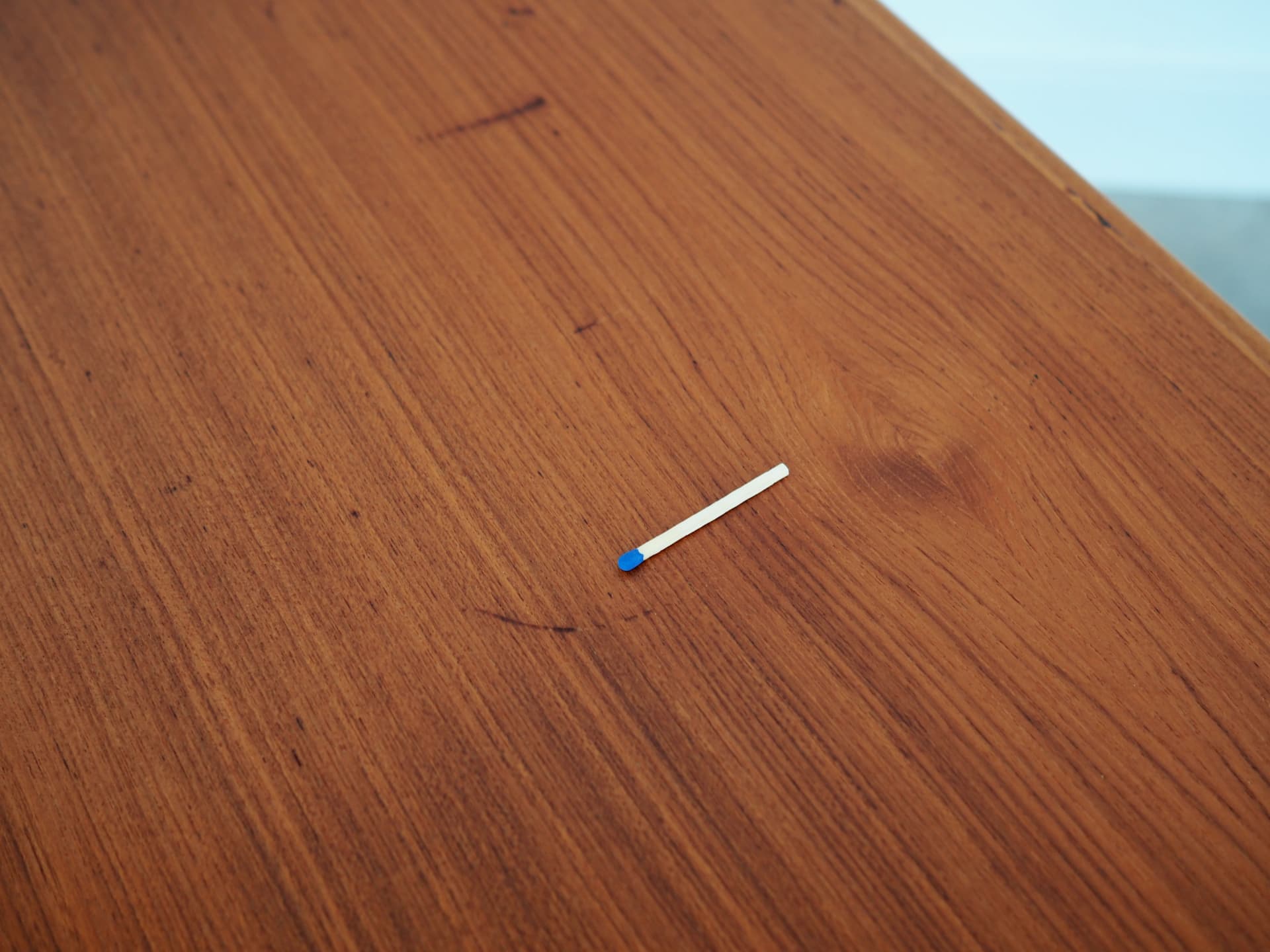 Coffee table, orange teak, Denmark, 1970s. - 64805