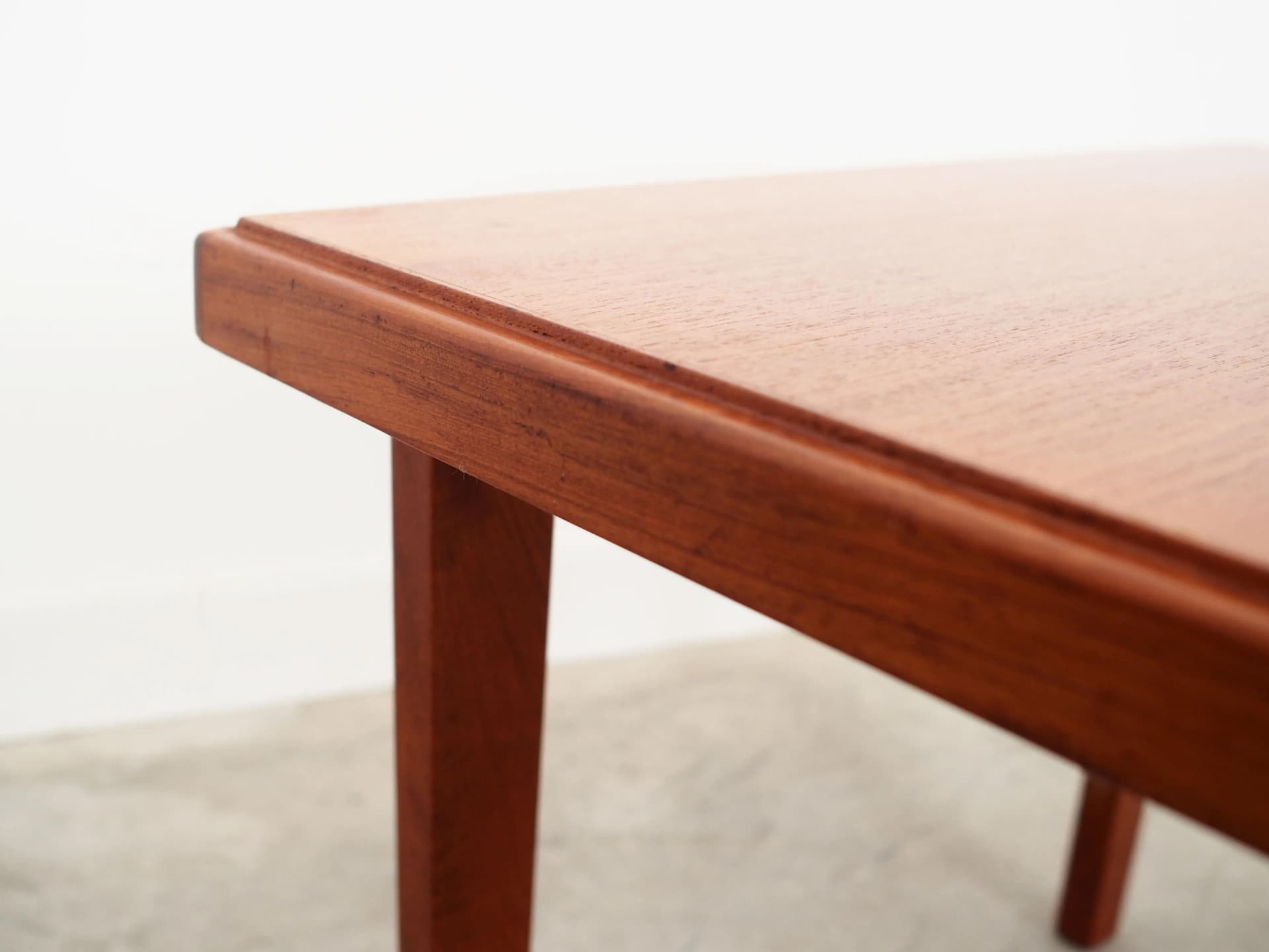 Coffee table, orange teak, Denmark, 1970s. - 29232