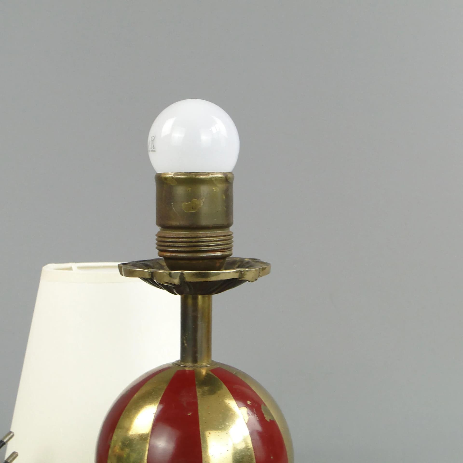 Table lamp, red brass, Germany, 1960s. - 398113