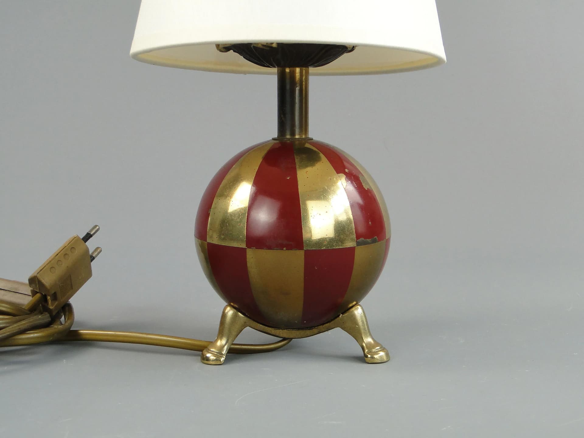 Table lamp, red brass, Germany, 1960s. - 398111