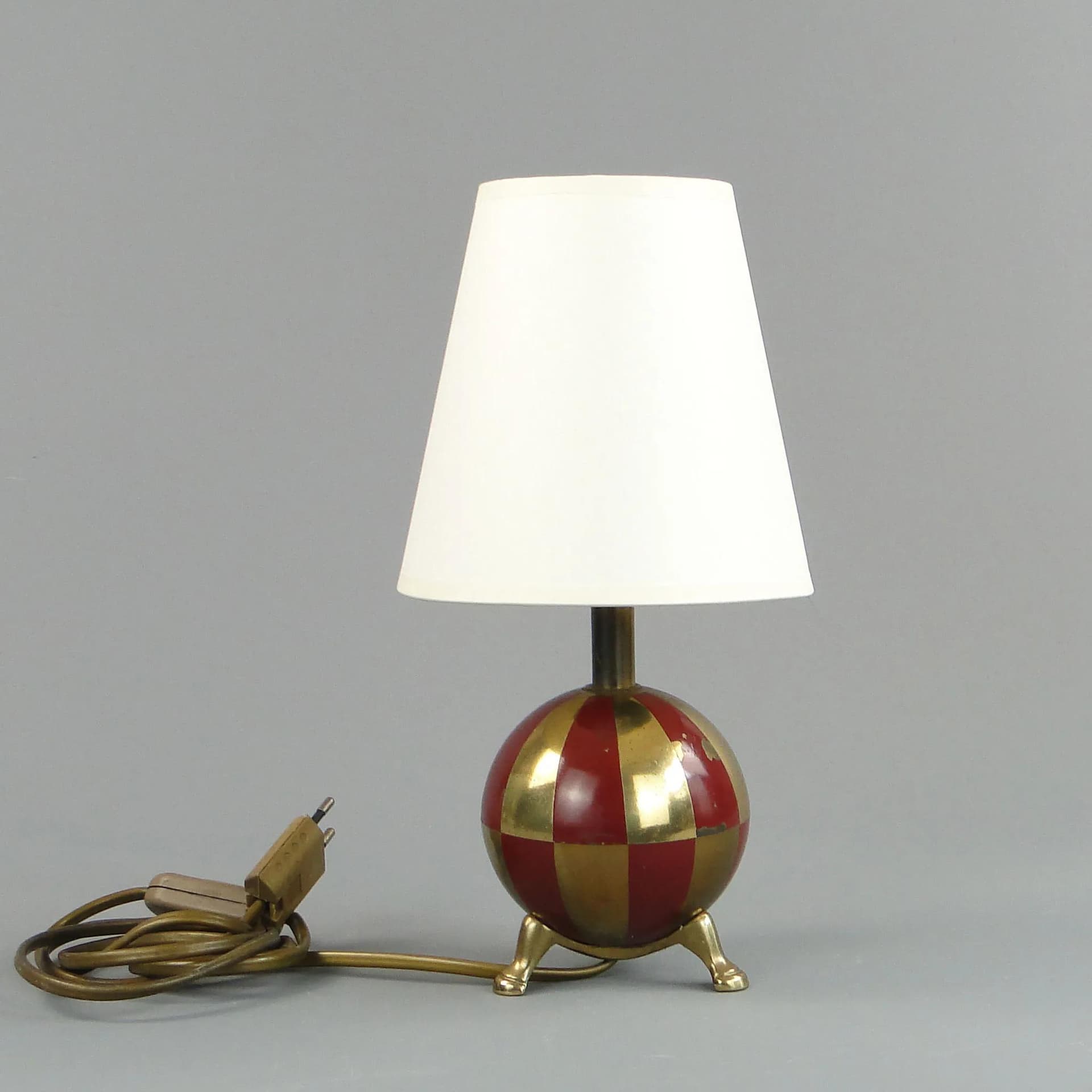 Table lamp, red brass, Germany, 1960s. - 398109
