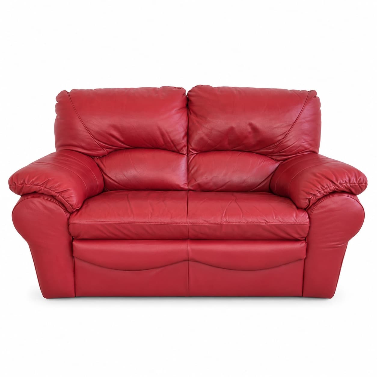 Sofa Torsby, skóra czerwona, Modoform, XXI w. - 398146