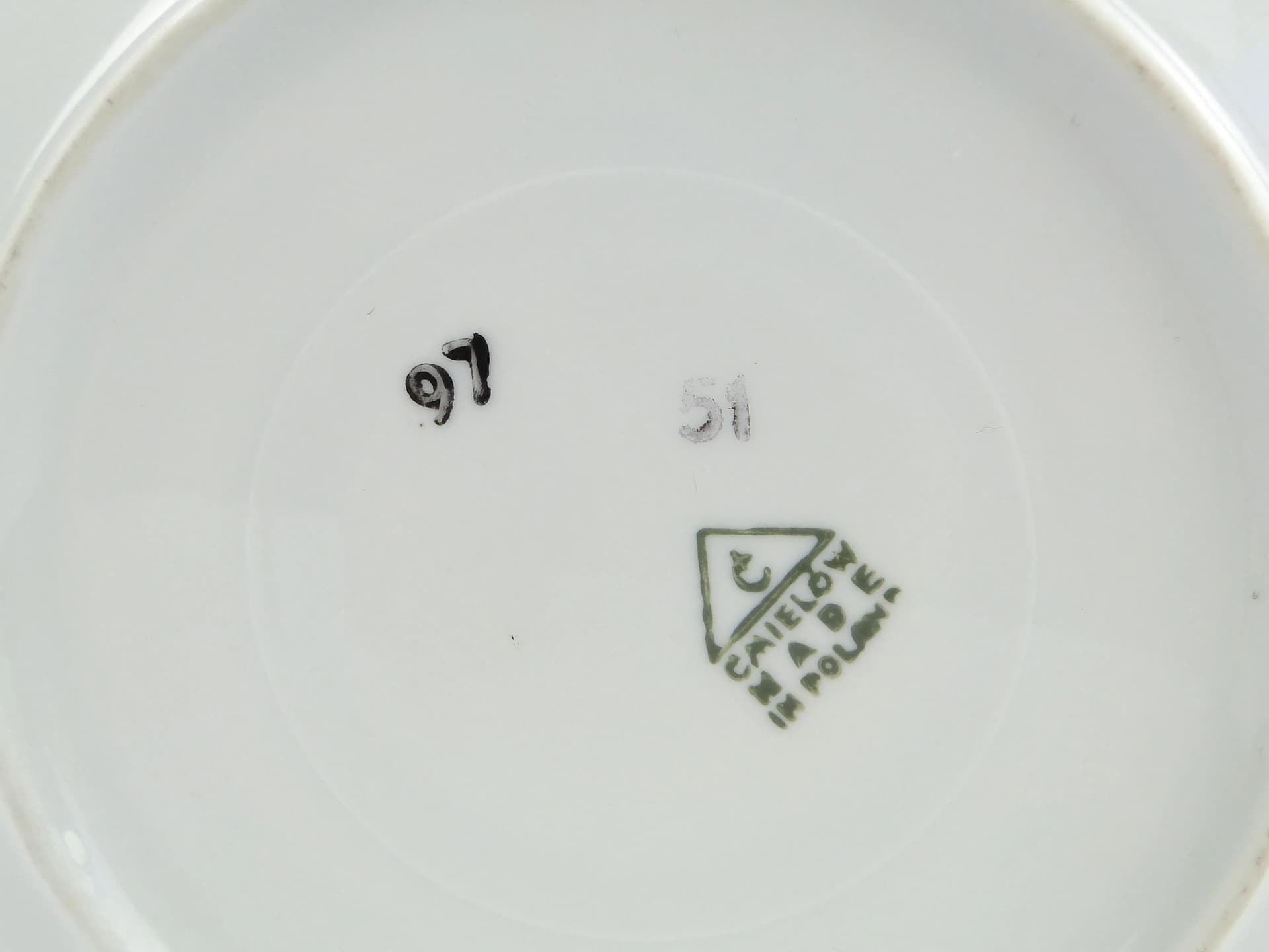 Różowy porcelanowy spodek Krokus, proj. W. Potacki dla Ćmielowa, Polska, lata 60. - 29164